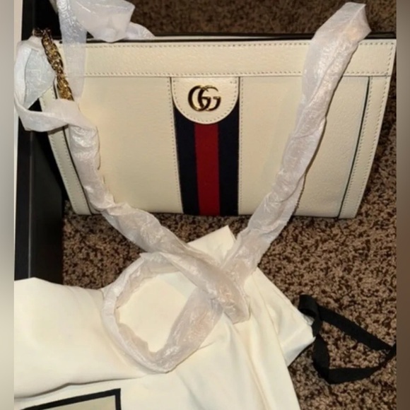 SOLD NEW Gucci Calfskin GG Ophidia Chain Shoulder / Crossbody Bag - Picture 2 of 10